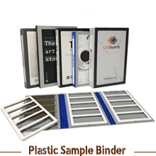 Plastic Stone Sample Binder